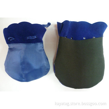 Blue Velvet Bag Back with Cotton Drawstring